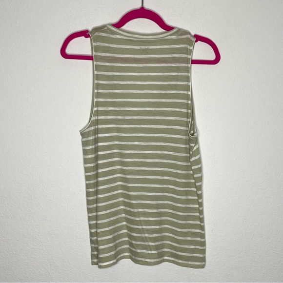 Madewell Whisper Stripe V-Neck Tank Top NWOT Size M - Picture 3 of 5